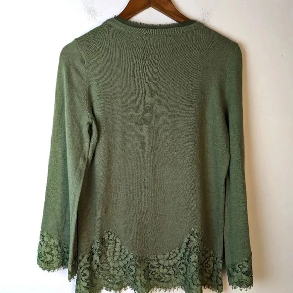 Soft Surroundings Isabeau Lace Trim Top / Small - Picture 6 of 6